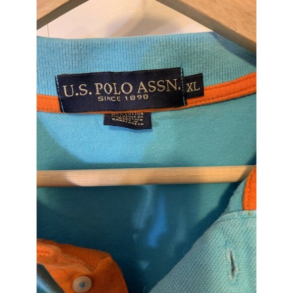 U.S. Polo Assoc Men’s Sz XL Blue Polo Shirt Pony Rugby Horse Logo USPA #3 - Picture 2 of 8